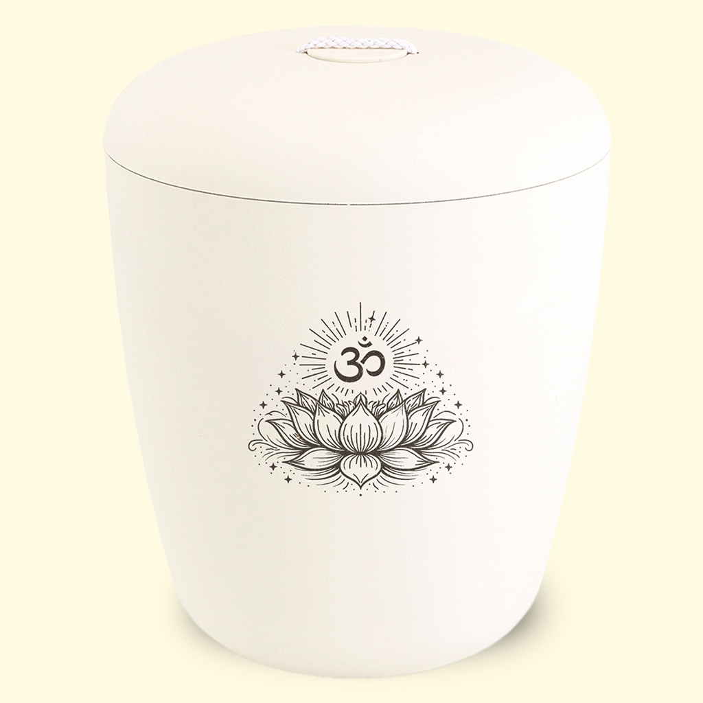 Keltainen uurna - lootuksen kukalla sivustolta www.benutree.fi