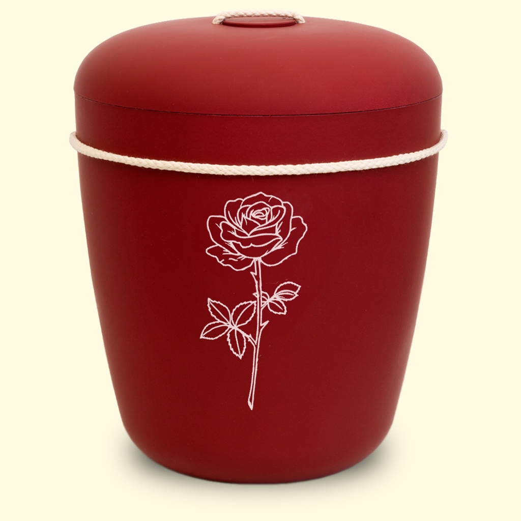 Puneinen uurna sivustolta www.benutree.fi