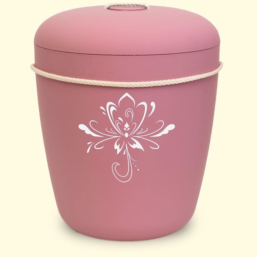 Roosa uurna sivustolta www.benutree.fi